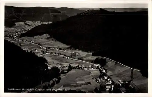 Ak Obertal Buhlbach Baiersbronn im Schwarzwald, Fliegeraufnahme