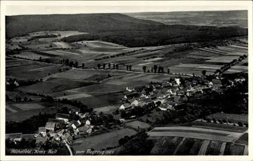 Ak Michelfeld im Kreis Schwäbisch Hall, Fliegeraufnahme