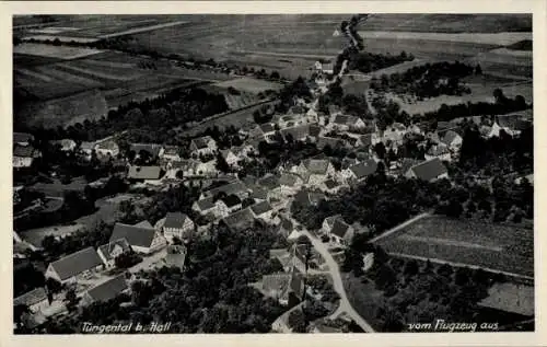 Ak Tüngental Schwäbisch Hall in Württemberg, Fliegeraufnahme