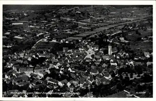 Ak Malterdingen in Baden, Fliegeraufnahme, Kirche