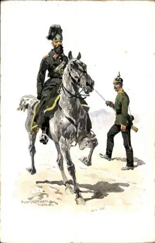 Künstler Ak Hoffmann, Anton, Königlich Bayerische Gendarmerie 1873