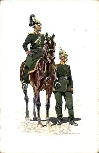 Künstler Ak Hoffmann, Anton, Königlich Bayerische Gendarmerie 1856