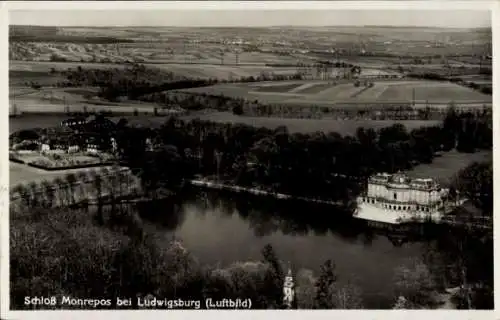 Ak Ludwigsburg in Württemberg, Schloss Monrepos, Luftbild