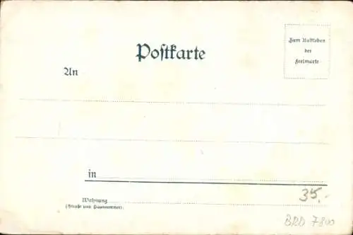 Litho Freiburg im Breisgau, Gesamtansicht, Rathaus, Hotel Europe