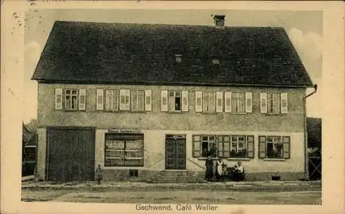 Ak Gschwend Ostalbkreis, Cafe Weller