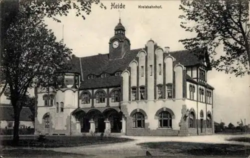 Ak Heide in Holstein, Kreisbahnhof