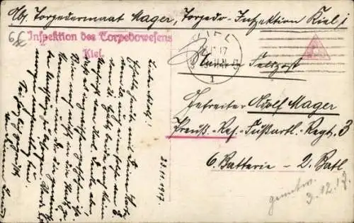 Ak Kriegsschiff Torpedoboot Halbflottille in Fahrt