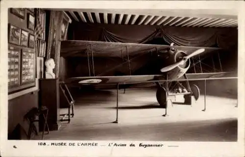 Ak Musée de l'Armée, L'Avion de Guynemer