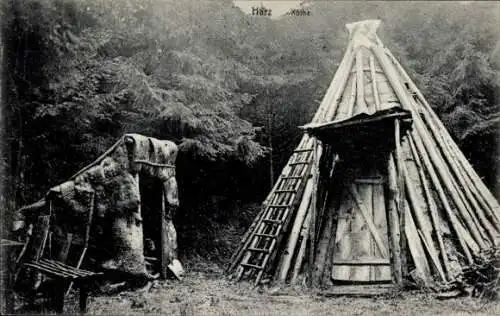 Ak Köthe im Harz, Köhlerhütte