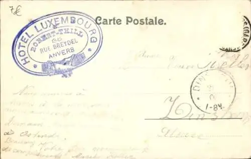 Ak Antwerpen Anvers Flandern, Red Star Line, Steamer Kroonland
