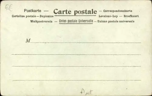 Litho Österreichisches Kriegsschiff, Tegetthoff, Schlachtschiff