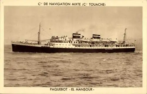 Ak CNM Dampfer El Mansour, Backbordseite