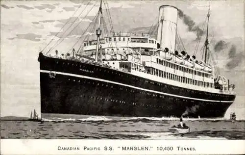 Ak Dampfschiff SS Marglen, Canadian Pacific