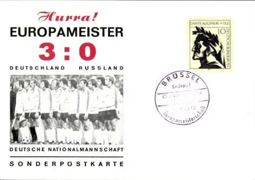 Ak Deutsche Fußball Nationalmannschaft, Europameister 1972, 3:0 gegen Russland