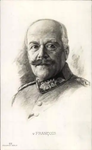 Ak General Hermann von Francois in Uniform