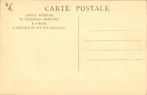 Ak Paquebot Mendoza, Dampfschiff auf See, SGTM