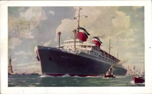 Ak Dampfschiff SS America, USL