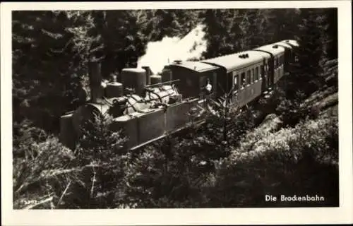 Foto Ak Brockenbahn, Dampflok