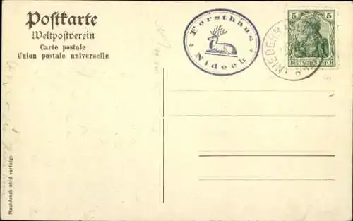 Ak Riesenfräulein von Nideck, Sage, Grimm