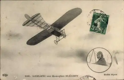 Ak Aviation, Leblanc auf Monoplan Bleriot