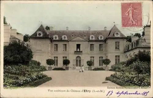 Ak Etry Seine et Marne, Schloss