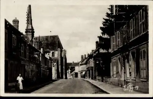 Ak Égreville Seine et Marne, Rue Saint-Martin