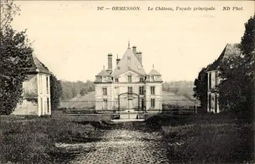 Ak Ormesson Val de Marne, Le Chateau, Facade Principale