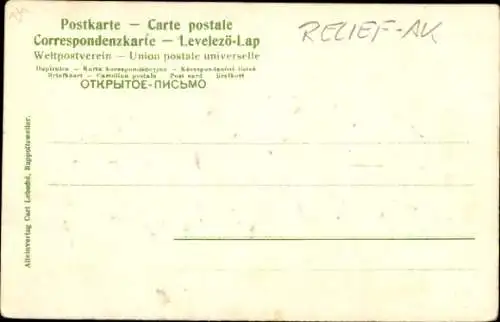 Relief Ak Ribeauvillé Rappoltsweiler Elsass Haut Rhin, St. Ulrichsburg