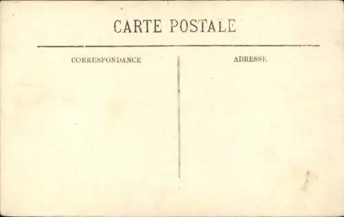 Ak Levallois Perret Hauts de Seine, Rue Gide, Die Flut der Seine 1910