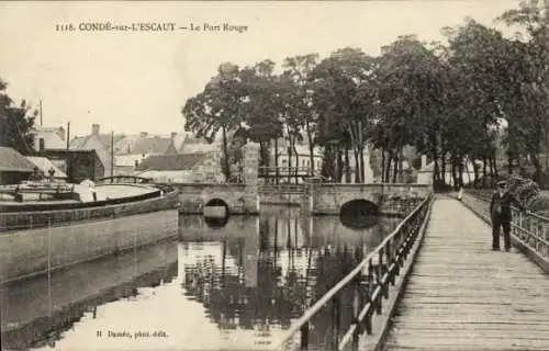 Ak Condé an der Nordschelde, Port Rouge