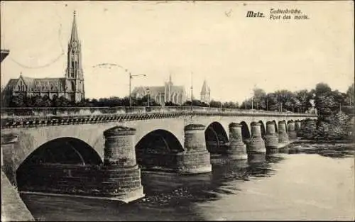 Ak Metz Moselle, Totenbrücke