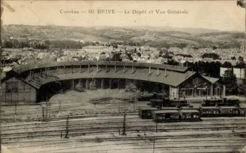 Ak Brive la Gaillarde Corrèze, Depot, Gesamtansicht