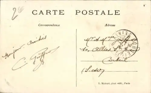 Ak L'Isle Adam Val d'Oise, L'Oise und die Coteaux de Parmain