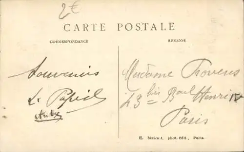 Ak L'Isle Adam Val d'Oise, Ausgang der Schleuse