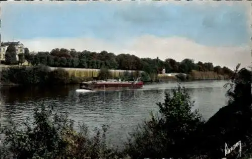 Ak Gennevilliers Hauts de Seine, Ufer der Seine