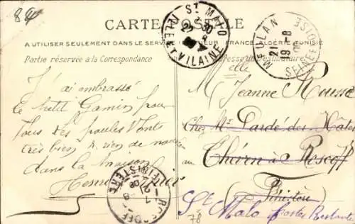 Ak Meulan Yvelines, Boulevard Voltaire et Quartier de Thun