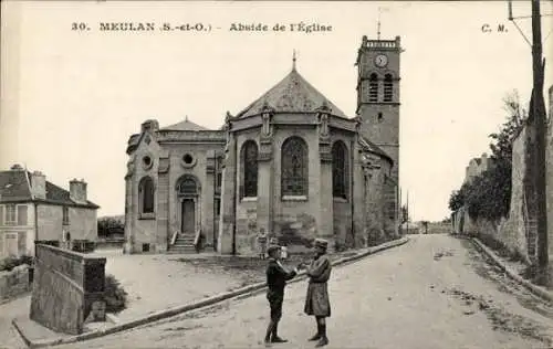 Ak Meulan en Yvelines, Abside de l'Eglise