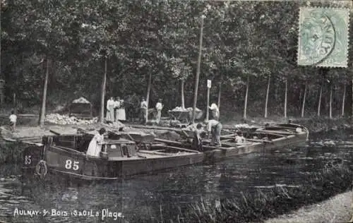 Ak Aulnay sous Bois Seine Saint Denis, Strand