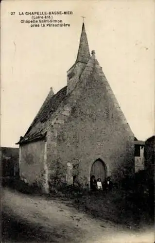 Ak Chapelle Basse Mer Loire Atlantique, Chapelle Saint Simon