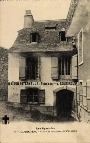 Ak Lourdes Hautes Pyrénées, Elternhaus von Bernadette Soubirous