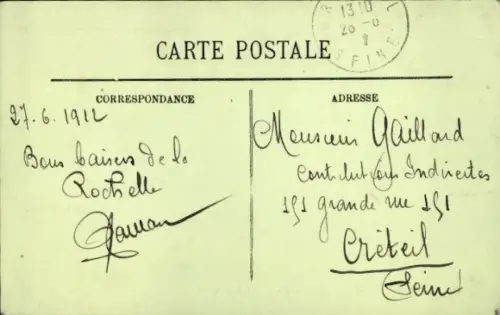 Ak La Pallice Rochelle Charente Maritime, Sortie d'un Sous Marin, Französisches Unterseeboot, U-Boot