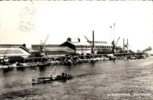 Ak Alblasserdam Südholland, Kabelfabrik