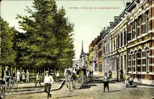 Ak Breda Nordbrabant Niederlande, Nieuwe Ginnekenstraat