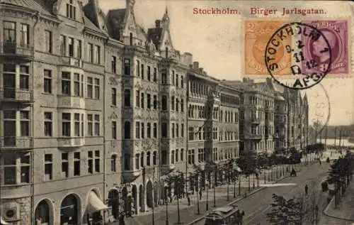 Ak Stockholm Schweden, Birger Jarlsgatan