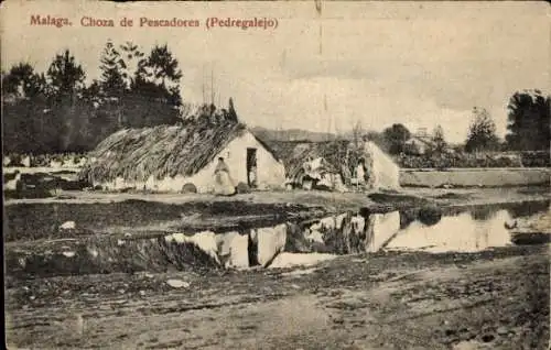 Ak Málaga Andalusien Spanien, Choza de Pescadores, Pedregalejo