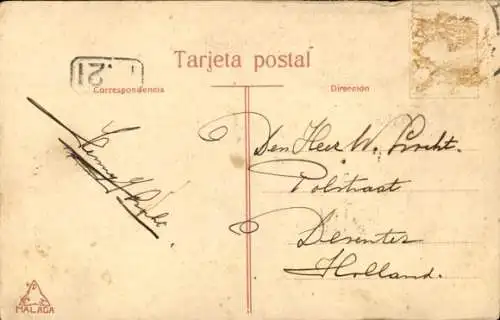 Ak Málaga Andalusien Spanien, Choza de Pescadores, Pedregalejo