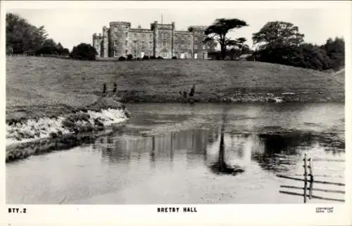 Ak Bretby Derbyshire England, Bretby Hall