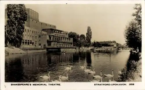 Ak Stratford-upon-Avon, Warwickshire, England, Shakespeare Memorial Theatre