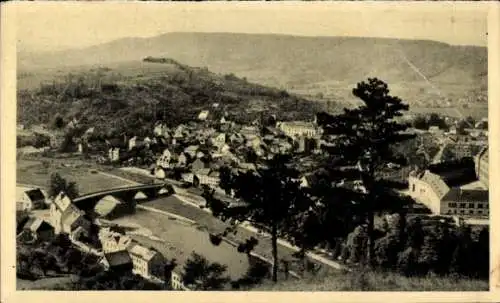 Ak Echternach Luxemburg, Panorama, Ort, Brücke