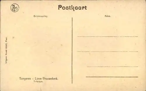 Ak Tongres Tongeren Flandern Limburg, Lieve Vrouwekerk